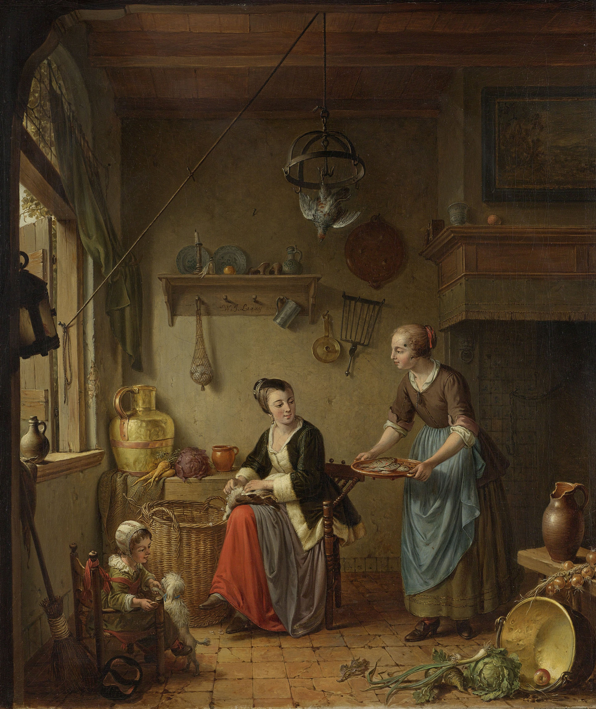 De keuken, Willem Joseph Laquy (ca. 1760-1771) Rijksmuseum Amsterdam