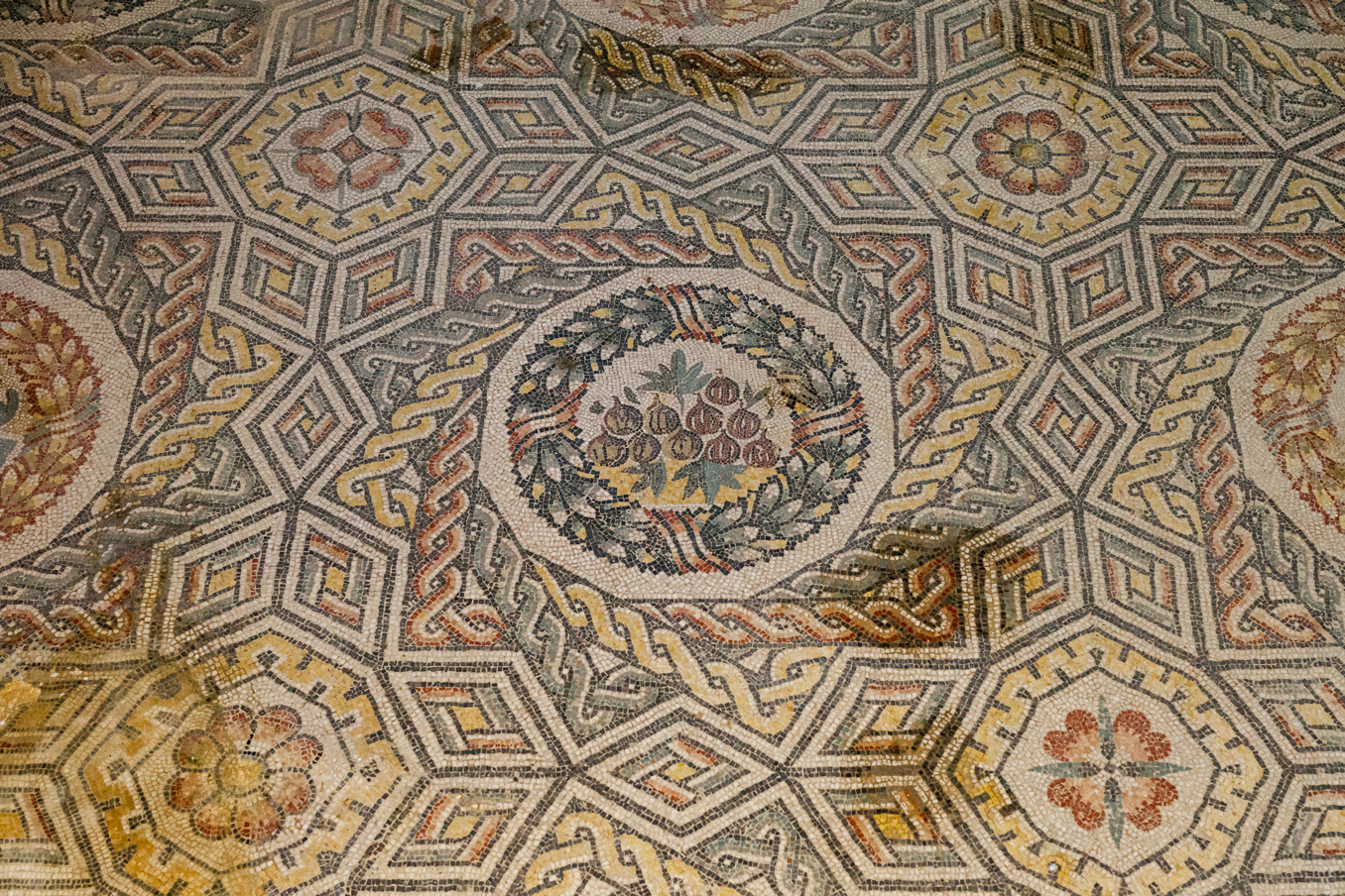 Vijgen op mozaiek in Villa del Casale