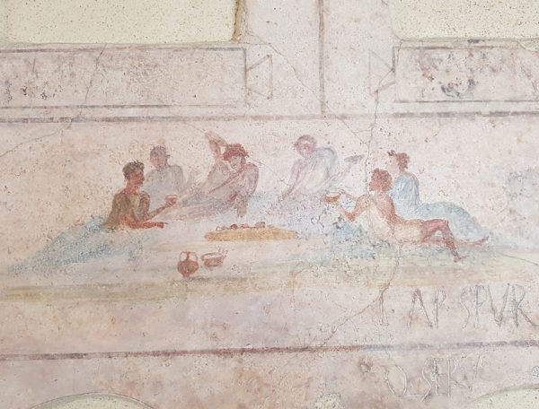 Cena uit het columbarium van Doria Pamphilj in Palazzo Massimo alle Terme