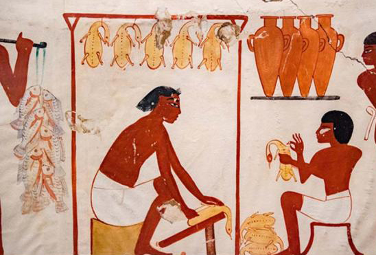 Luxor Egypt, ancient food preparation