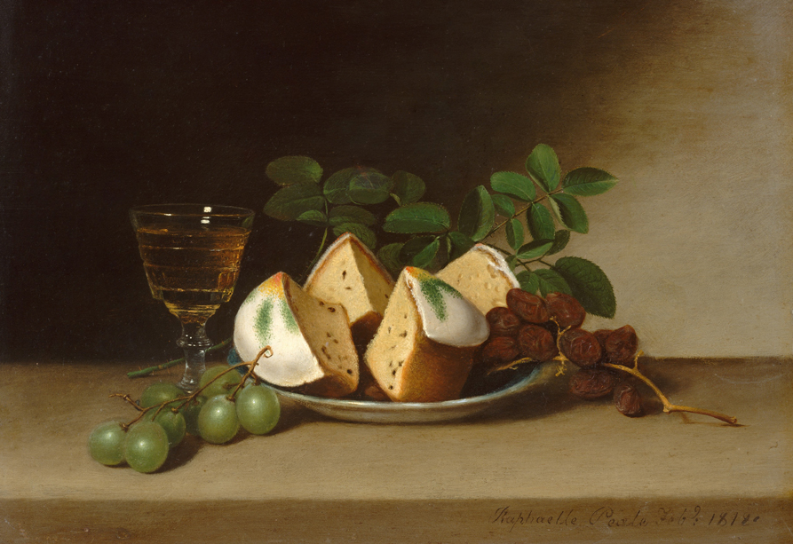 Stillven met vruchtencake, Raphaelle Peale, 1818, Metropolitain Museum, New York