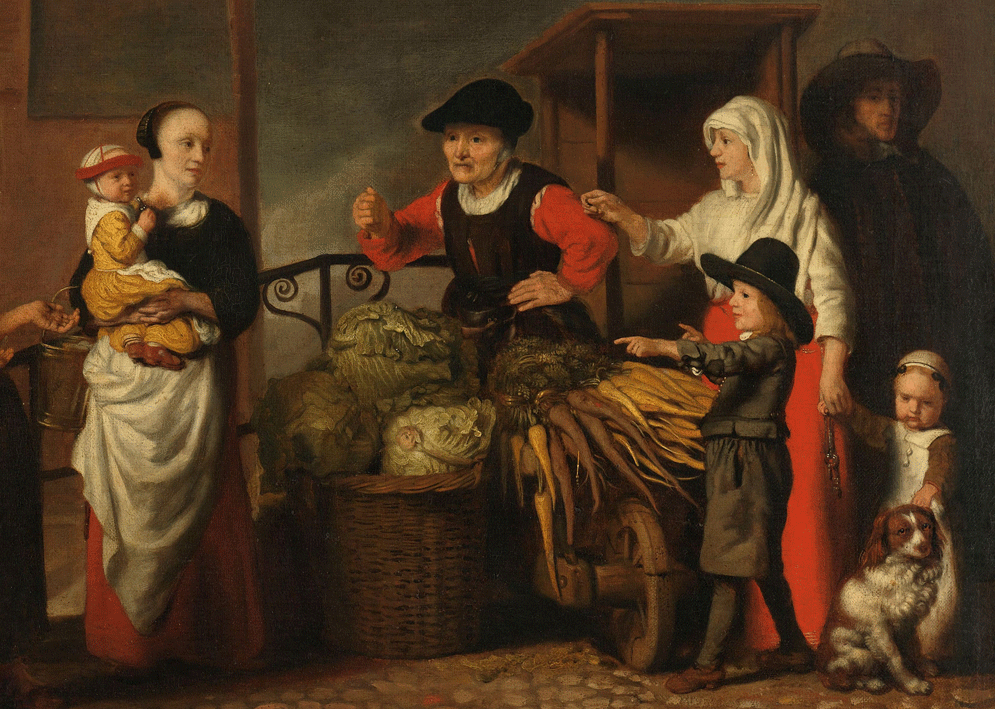 Groentemarkt, Nicolaes Maes, 1655-1665, Rijksmuseum