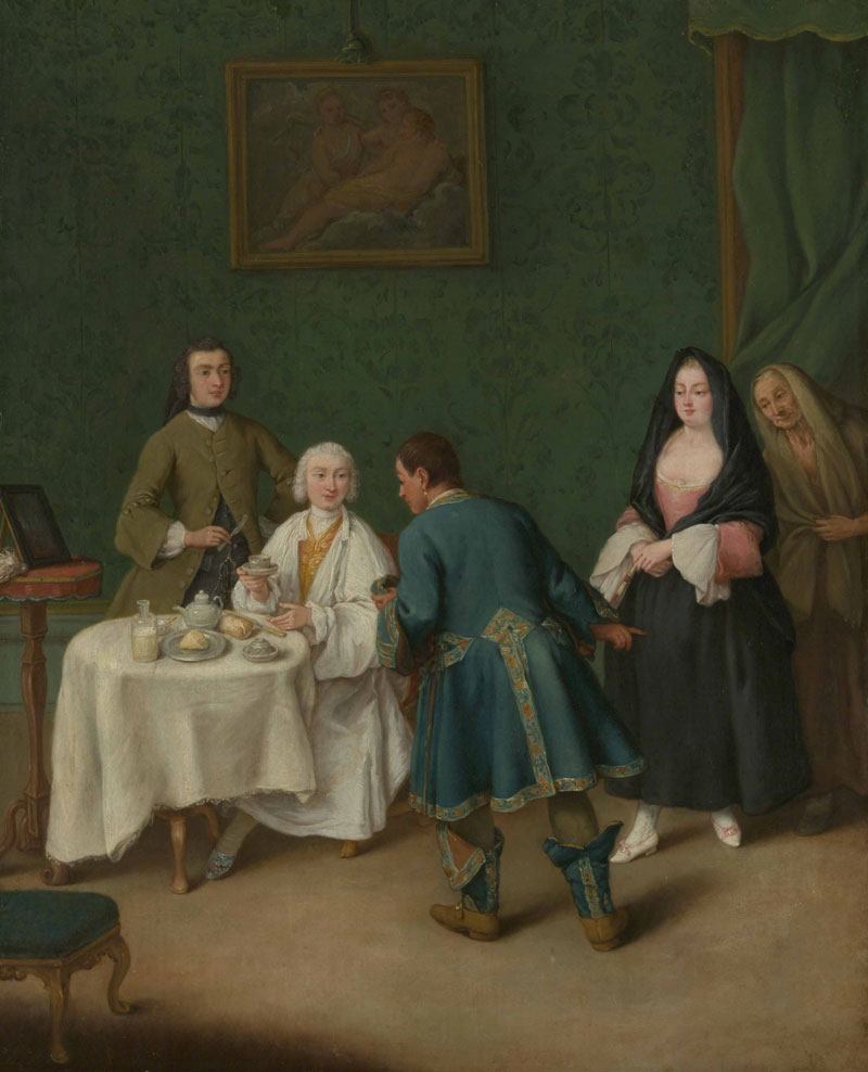 La tentazione, Pietro Longhi, 1746, Metropolitain Museum of Art, New York