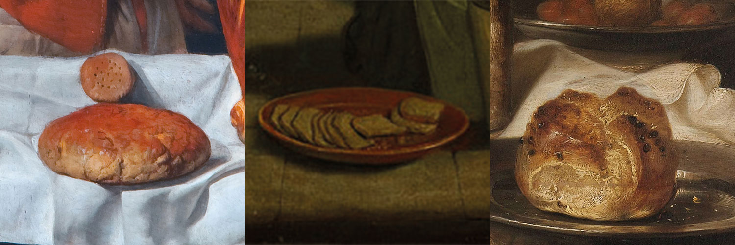 Broodsoorten op Het Melkmeisje van Johannes Vermeer