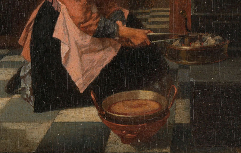 Gebruik van een taartpan. Alexander Hugo Bakker Korff, ca 1850, Rijksmuseum