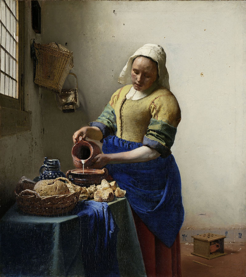 Het Melkmeisje, Johannes Vermeer, ca 1660, Rijksmuseum